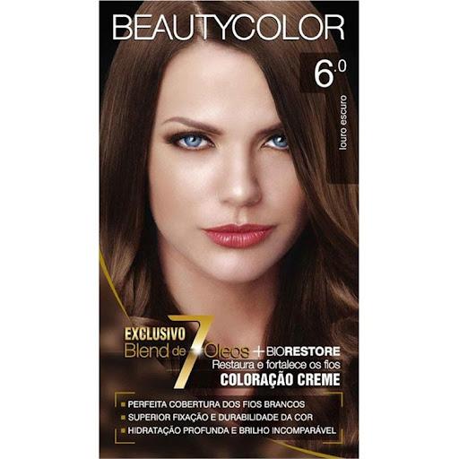 Tintura Permanente Beauty Color 6.0 Louro Escuro Unit - Tintura Permanente Beauty Color 6.0 Louro Escuro Unit