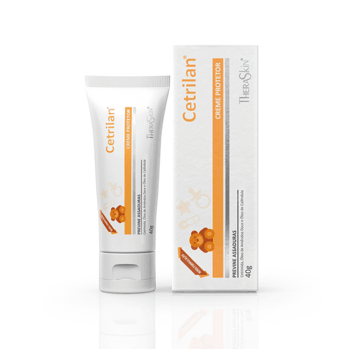 Cetrilan Creme Protetor 40g - Cetrilan Creme 40g





Cetrilan Creme é um protetor de uso diário que previne e auxilia no tratamento das assaduras. Com uma formulação única e completa, de fácil aplicação e remoção na troca de fraldas, protege e hidrata a pele delicada do bebê. Foi formulado com ingredientes ativos como a cetrimida e o óleo de calêndula, que possuem ação anti-inflamatória e antisséptica, além do óleo de amêndoa doce e lanolina, que conferem ação emoliente e lubrificante. Ainda conta com o óxido de zinco, que oferece maior proteção e garante que a pele do bebê fique sempre seca e fresquinha.





Como usar: Aplicar de 1 a 2 vezes ao dia. Na prevenção de assaduras, utilizar a cada troca de fralda, formando assim uma camada protetora na pele.





Todos os produtos Theraskin são testados dermatologicamente e possuem testes de segurança e eficácia. Caso tenha alguma dúvida, consulte nosso site: www.theraskin.com.br!