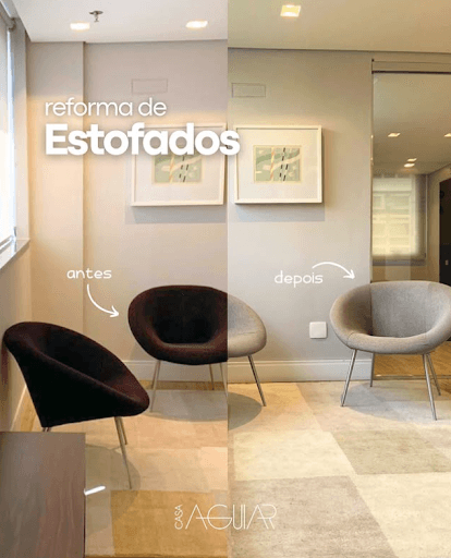 rocar o estofado fez toda a diferença!🩶

O cinza entrou em cena trazendo leveza, modernidade e elegância para o ambiente, além de ser uma cor neutra que combina com tudo, ele reflete melhor a luz e amplia a sensação de espaço.