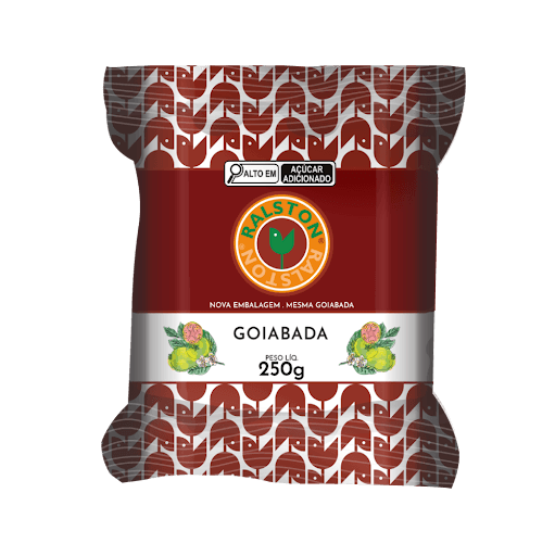 Goiabada 250g em Barra - Ralston - * ≈70% de Fruta na Receita . Fonte de Vitamina C  . Fonte de Fibras . Não Contém Glúten . Kosher . Halal . Sem Conservantes . Sem Alergênicos *
Essa é a Goiabada Ralston: nossa releitura da goiabada caseira tradicional. Produzida com goiabas (≈70%) do nosso pomar e de produtores homologados, colhidas e selecionadas manualmente. Adoça a vida. Ingredientes: Polpa de goiaba, açúcar  e acidulante ácido cítrico. NÃO CONTÉM GLÚTEN. Fonte de Vitamina C. Fonte de Fibras.