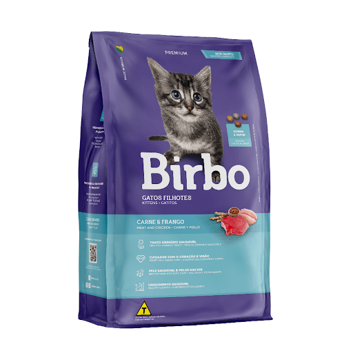 Birbo Premium Gatos Filhotes 15Kg - Birbo Gatos Filhotes, é um alimento desenvolvido para atender as necessidades nutricionais de gatos em fase de crescimento. Nesta fase da vida, os gatos exigem maior aporte de nutrientes e energia, portanto, o fornecimento de ingredientes de qualidade, proteínas, vitaminas e minerais são necessários para o adequado desenvolvimento da massa muscular e dos ossos. Contendo taurina e os ômegas 3 e 6 para manutenção da pele e pelos macios e bonitos, Birbo Gatos Filhotes é nutrição completa, balanceada e saborosa, para que seu filhote cresça com saúde e se torne um gato adulto saudável e brincalhão
