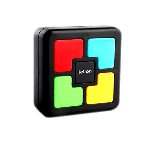 Jogo da Memória - Letron - Um jogo para pensar rápido, com efeitos de sonoros e de luzes. Este é o Jogo da Memória Letron, uma releitura de um antigo brinquedo dos anos 80, febre mundial à época.

Com 5 Níveis de dificuldade, onde o objetivo é repetir as sequências de luz e som. Por isso, ele é um brinquedo educativo que propicia o desenvolvimento intelectual utilizando a memória e a coordenação motora, numa divertida experiência que estimula a memória, as habilidades e a capacidade cognitiva das crianças, sendo um alegre método de aprendizagem.

Lúdico e excelente opção de presente, o Jogo da Memória Letron é também um ótimo exercício para a exercitar a concentração, sendo um brinquedo educativo que possui certificado INMETRO e recomendado para crianças a partir dos 3 anos, mas que diverte e descontrai também jovens, adultos e a família toda. Além disso ele é fácil de transportar, podendo ser levado para todos os lugares.