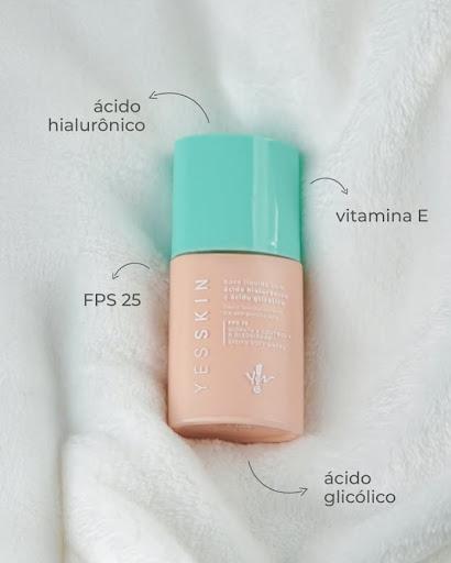 Base YESSKIN: maquiagem e cuidado em um só produto.💜

Com ácido hialurônico, vitamina E e FPS 25, ela hidrata, protege e uniformiza a pele com efeito soft matte e textura leve.
Linda, confortável e vegana — do jeitinho que você sempre quis! ✨