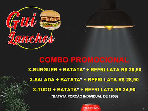 Deliciosos Combos com batata e refrigerante lata