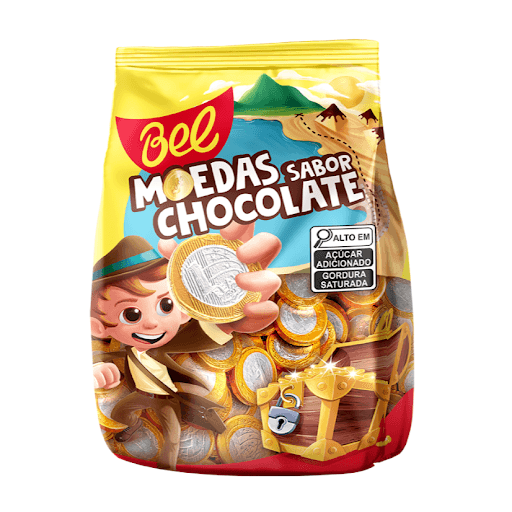 MOEDAS SABOR CHOCOLATE 16X500G - Vai um troco belicioso aí? Nossas Bel Moedas Aventura sabor Chocolate são produzidas com manteiga de cacau e cobertura sabor chocolate ao leite. Sua estampa, com moedas de R$ 1,00, são ideais para decorações de festas de aniversários, troco etc.



Esse produto possui apresentação em caixa de 370g e em bags de 40g e 500g.