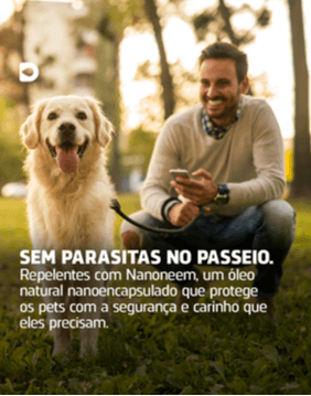Sem parasitas no passeio - Clima quente e úmido, o cenário perfeito para proliferação de pulgas, carrapatos e outros parasitas. ☀️🪳
Esses parasitas são responsáveis por causar coceiras, alergias e outros problemas de pele.
O uso de repelente antes de passeio em ruas e parques é um recurso de cuidado e prevenção. 💦🐶