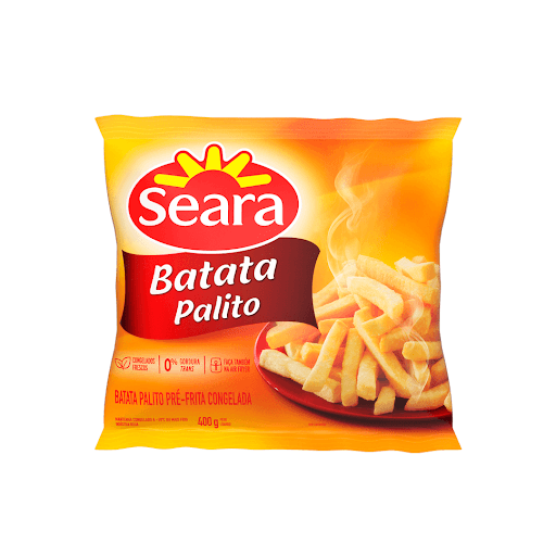 Batata Palito Seara 400G - Batata Palito 400G você encontra na Seara! Veja tudo sobre ela na Loja Seara Comer Bem!