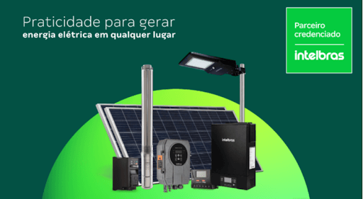 Energia Solar - Diga adeus às preocupações com energia elétrica e aproveite a tranquilidade de estar seguro, livre de fios e autossuficiente na sua propriedade ou negócio! Aproveite os benefícios da energia solar e faça investimento inteligente para sua casa ou
negócio.

Conheça portfólio de soluções Intelbras: painéis solares, inversores, estruturas de fixação, string box e acessórios desenvolvidos para máxima eficiência.