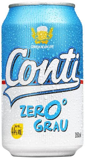 Cerveja Zero Grau 350ml - Casa Di Conti - Fique frio e viva uma vida mais descontraída. Pegue leve. Pegue uma Zero Grau! [Beba com moderação. 18+]