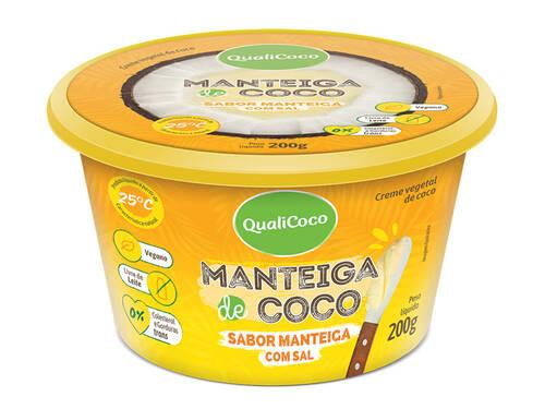 Manteiga Coco - Sabor Manteiga Com Sal 200G - Qualicoco - Manteiga Coco - Sabor Manteiga Com Sal 200G - Qualicoco
