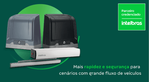 Automatizadores - Produzidos com base e engrenagem externa em alumínio, os automatizadores Intelbras unem resistência e durabilidade em um só solução. Automatizadores deslizantes, basculantes e pivotantes que automatizam a abertura e o fechamento dos portões, garantindo
mais segurança, conforto e eficiência para residências, empresas, condomínios e indústrias.