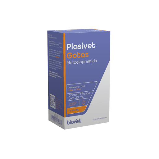 Plasivet Gotas - Antiemético à base de Metoclopramida