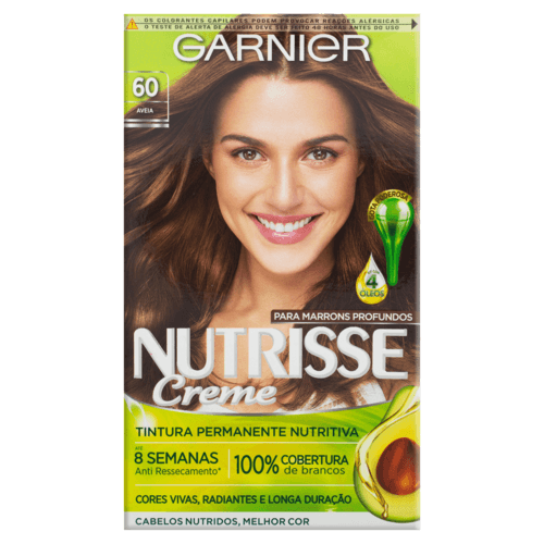 Kit Tintura Creme 60 Aveia Garnier Nutrisse - Kit Tintura Creme 60 Aveia Garnier Nutrisse