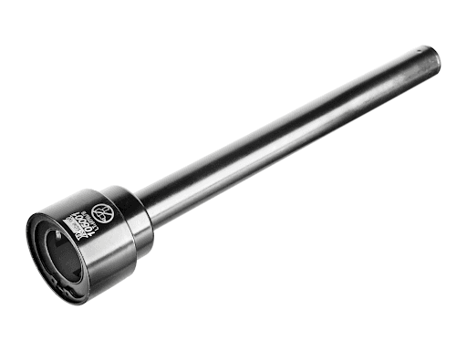 105001 Chave Para Junta Axial (Rotula) Da Caixa - Chave longa para junta do braço axial (rótula de 36 a 41 mm) da caixa de direção de automóveis. Acionamento via encaixe de 1/2". Vão livre necessário para inserção da ferramenta: 77 mm. Para rótulas com diâmetro de 32 a 36 mm utilize a chave 105004. Manual incluso.