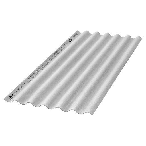 .Telha ondulada 2440x1100x6mm P7 - imbralit - Compostas por uma mistura de cimento, agregados cimentícios, fios e fibras sintéticas e vegetais, as TELHAS ONDULADAS DE FIBROCIMENTO IMBRALIT com perfil P7 e espessura nominal de 6 mm são fornecidas com largura de 1,10 m e comprimentos de 1,22 m a 3,66 m. Fabricadas em conformidade com a Norma ABNT NBR 15210  Telhas onduladas de fibrocimento e seus acessórios, a empresa concede por um período de 10 anos, a partir da data de fabricação, a garantia total de qualidade contra qualquer desconformidade, verificada durante ou após a inspeção de recepção estabelecida nas Normas, ressalvando que a garantia não se estende a produtos já aplicados em coberturas ou fechamentos laterais cujo projeto ou instalação não esteja em conformidade com os requisitos da Norma ABNT NBR 7196 Telhas de fibrocimento - Procedimento.