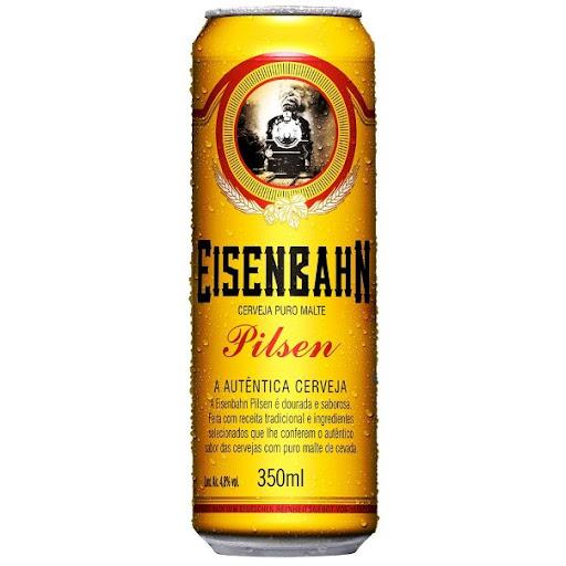 Cerveja Eisenbahn Pilsen Lata 350ml - Cerveja Eisenbahn Pilsen Lata 350ml Aprecie com moderação. Venda e consumo proibidos para menores de 18 anos.