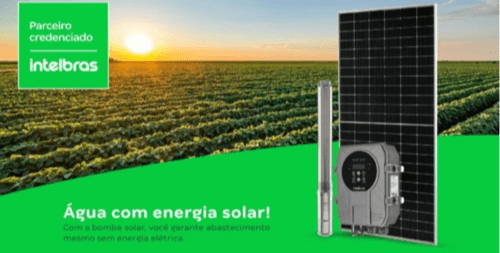 Energia Solar - Se você sofre com constantes falhas na energia elétrica, fique tranquilo! Com a Bomba Solar da Intelbras, você garante total autonomia para o seu negócio. Utilizando apenas 3 placas solares*, ela realiza o bombeamento de água para abastecimento através da energia solar, gerando oportunidades de mercado e melhoria da qualidade de vida em áreas remotas ou isoladas.
Conheça as soluções solares da Intelbras: geradores solares, módulos fotovoltaicos, inversores off grid, controladores de carga, baterias solares, estruturas de fixação, bombas solares e iluminação solar. *As placas solares são vendidas separadamente.