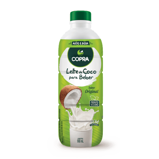 Leite De Coco Pronto Para Beber Sem Açúcar 900Ml - Leite de Coco Pronto Para Beber sem açúcar 900ml Copra