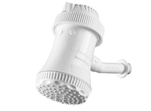 NOVA DUCHA SINTEX  220V/4400W - Maior durabilidade, isolador elétrico, facilidade na troca de resistência, fácil instalação com cano para ducha e 02 anos de garantia.