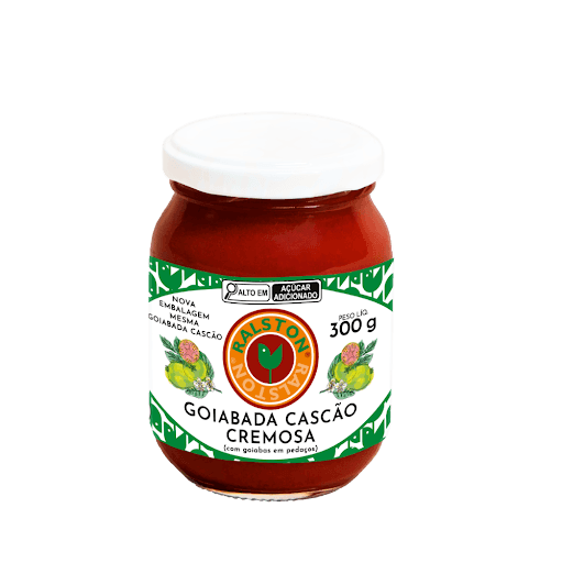 Goiabada Cascão Cremosa 300g - Ralston - * ≈72% de Fruta na Receita . Não Contém Glúten . Kosher . Halal . Sem Conservantes . Sem Alergênicos *
Essa é a Goiabada Cascão Cremosa Ralston: nossa releitura da goiabada cascão caseira tradicional. Produzida com goiabas do nosso pomar e de produtores homologados, colhidas e selecionadas manualmente. Com pequenos pedaços de casca de goiaba, o sabor mais intenso de fruta. Adoça a vida.Ingredientes: Polpa e pedaços de goiaba, açúcar cristal e acidulante ácido cítrico. NÃO CONTÉM GLÚTEN.