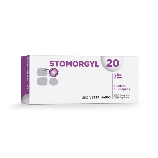 Stomorgyl 20 para Cães e Gatos - 10 Comprimidos - Sinergia entre os princípios ativos, o que confere ao Stomorgyl® uma potente ação sinérgica contra bactérias anaeróbicas e aeróbicas.