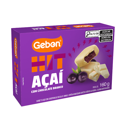 HIT AÇAÍ COM CHOCOLATE BRANCO - Descubra o novo HIT Açaí com Chocolate Branco, uma dupla que formou uma combinação irresistível e que vai conquistar seu paladar.
ALÉRGICOS: CONTÉM DERIVADOS DE LEITE E DE SOJA. PODE CONTER AMÊNDOAS, AMENDOIM, AVELÃS, CASTANHA-DE-CAJU, CASTANHA-DO-BRASIL E NOZES. CONTÉM LACTOSE. NÃO CONTÉM GLÚTEN.