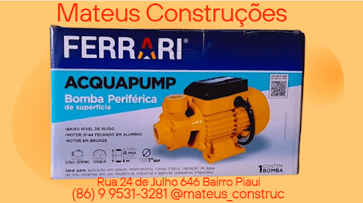 Bomba Periferica Ferrari 1/2CV Monofasico 