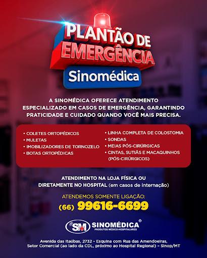 🚨 Plantão de Emergência Sinomédica 🚨
Cuidamos de você quando mais precisa!

➡️ Produtos disponíveis em casos de urgência:
✔️ Coletes ortopédicos
✔️ Muletas
✔️ Imobilizadores de tornozelo
✔️ Botas ortopédicas
✔️ Linha completa de colostomia
✔️ Sondas
✔️ Meias para uso pós-cirúrgico
✔️ Cintas, sutiãs e macaquinhos pós-cirúrgicos

📍 Atendimento imediato na loja física
🏥 E, em casos de internação hospitalar, levamos até você!

📞 Atendimento exclusivo por ligação: (66) 99616-6699

✨ Sinomédica – sempre pronta para cuidar de você!