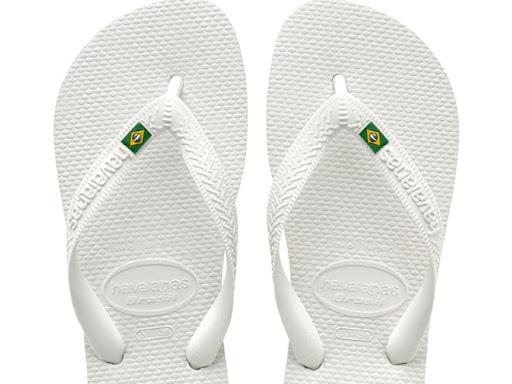 Chinelo Havaianas Brasil Unissex - Branco
