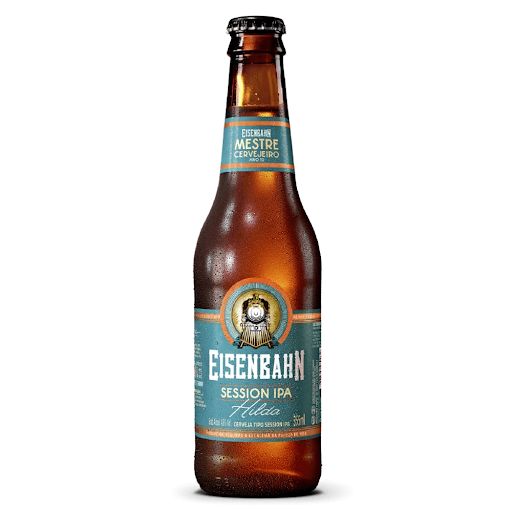 Cerveja Eisenbahn Session Ipa 355 - ml - A Eisenbahn Session IPA é uma cerveja artesanal leve, porém mais amarga. As Sessions são versões mais suaves de estilos de Cerveja, podendo ser de qualquer estilo. Seu teor alcoólico normalmente é mais baixo do que o estilo escolhido, deixando assim a cerveja com maior drinkability, ou seja, fácil de beber.