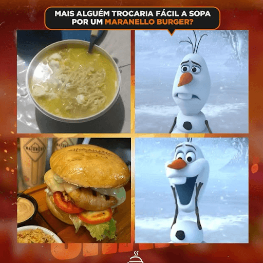 Quem falou que inverno combina com sopa nunca deve ter pedido um Maranello Burger?! ❄️🥣🚫🍔🔥
Peça agora mesmo e aproveite esse clima frio com um bom hambúrguer!
