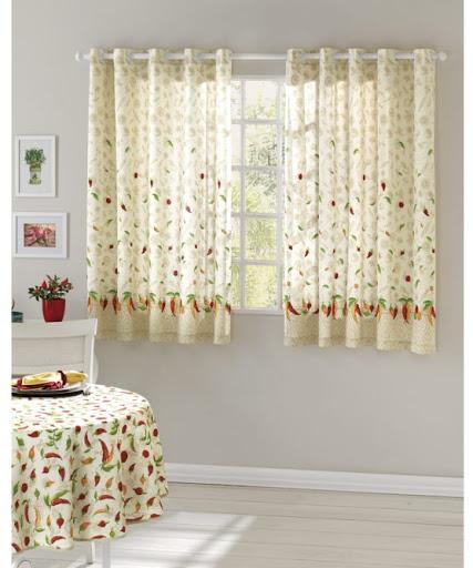Cortina Athenas Estampado C/Ilhos Mod. Olga 2,00M X 1,50M Iara 01 Unica