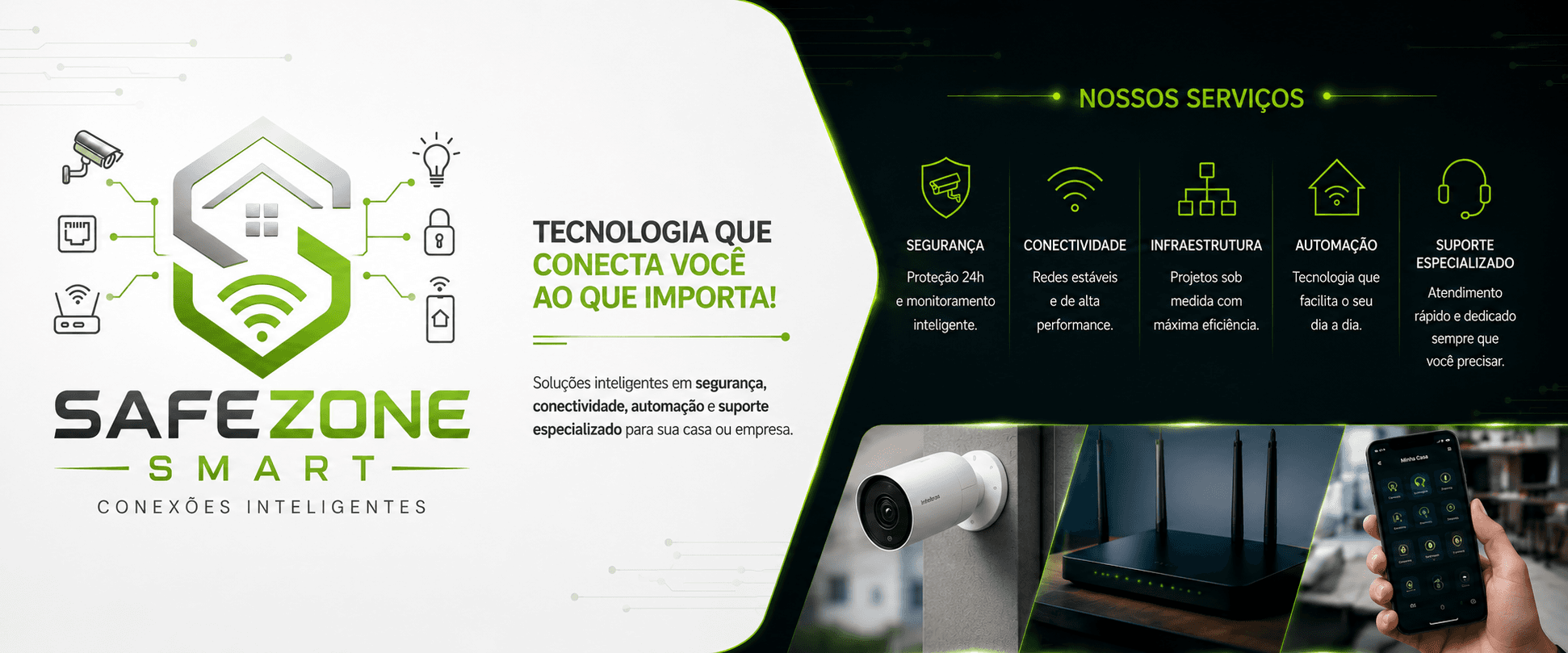 SafeZone Smart - Revenda Intelbras e PPA Leme banner