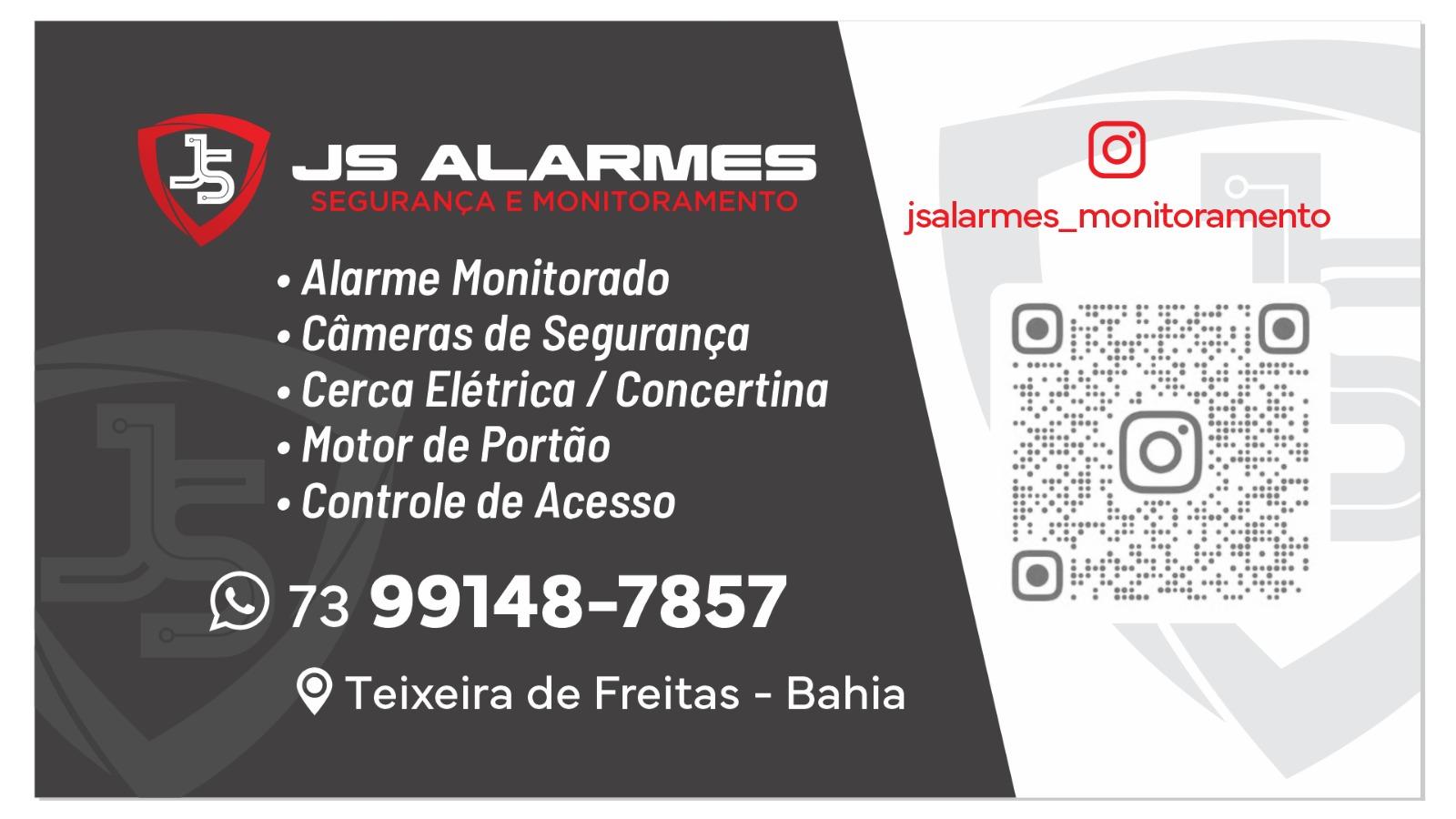 JS ALARMES Segurança e Monitoramento banner