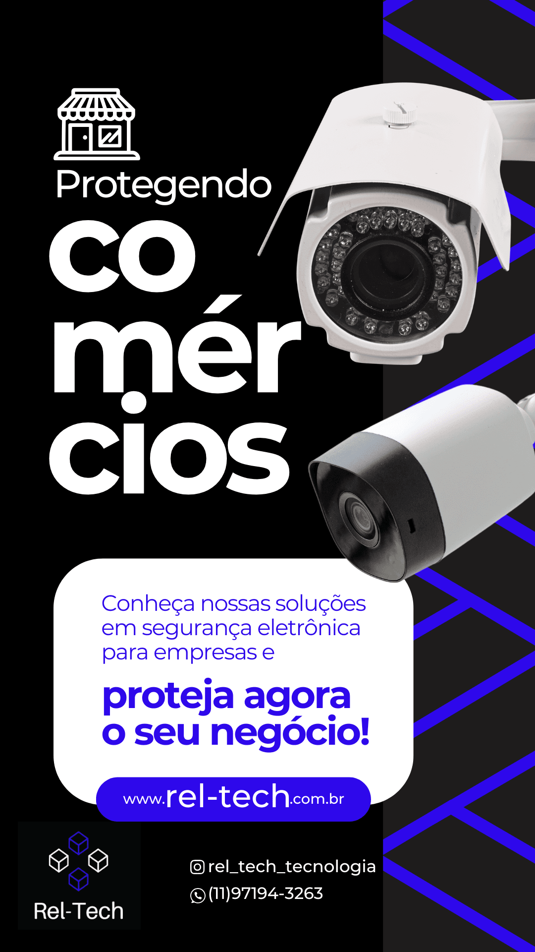 Rel-Tech - Venda e instalação de câmeras, alarmes e fechaduras banner
