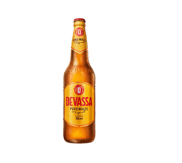 Cerveja Devassa Puro Malte Garrafa 600ml - A melhor pedida para brindar com a turma. Aprecie com moderação. Venda e consumo proibidos para menores de 18 anos.